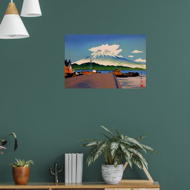 Fuji von der Straße Tokuriki Tomikichiro 1941 Poster (Wohnzimmer 1)