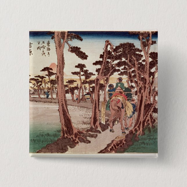 Fuji von Yoshiwara Button (Vorderseite)