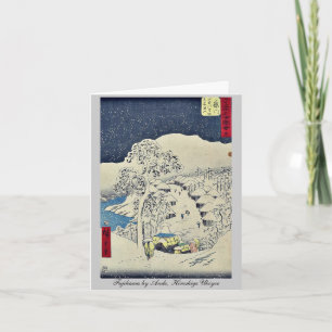 Fujikawa von Ando, Hiroshige Ukiyoe Karte