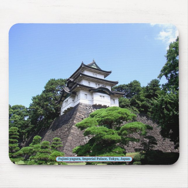 Fujimi-yagura, Kaiserpalast, Tokio, Japan Mousepad (Vorne)