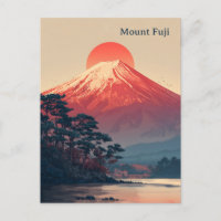 Fujisan im Vintage-Stil