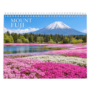 Fujisan Japan durch die Jahreszeiten Kalender