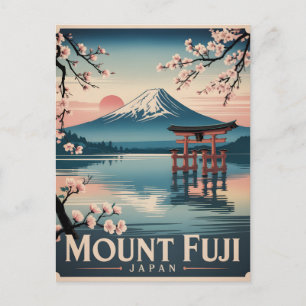 Fujisan Japan Feiertagspostkarte