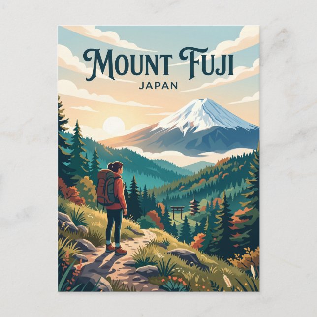 Fujisan Japan Postkarte (Vorderseite)