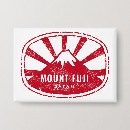 Fujisan Japan Retro  Button