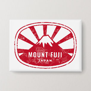 Fujisan Japan Retro Button