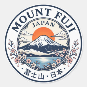 Fujisan Japan Runder Aufkleber