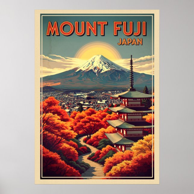 Fujisan Japan V04 Poster (Vorne)