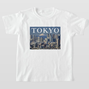 Fujisan   Skyline des Bezirks Shinjuku, Tokio, Jap T-Shirt