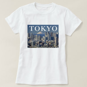 Fujisan   Stadtbild des Bezirks Shinjuku, Tokio, J T-Shirt