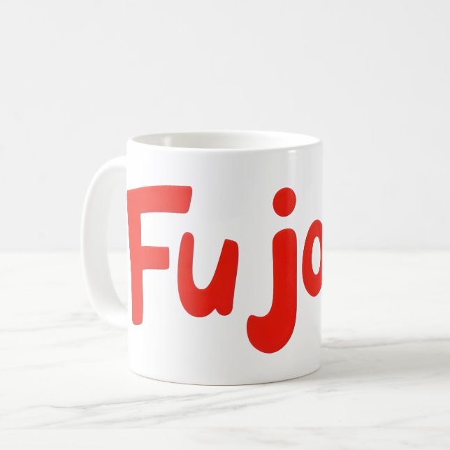 Fujoshi Red Fan Slogan Kaffeetasse (Vorderseite Links)
