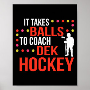 Fuk Dek Hockey Coach Eishockey Lover Coach Poster