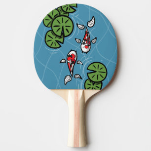 Fuku und Heiwa das Koi Ping Pong Paddle Tischtennis Schläger