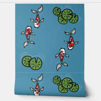 Fuku und Heiwa der Koi Tapete