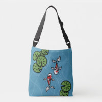 Fuku und Heiwa die Koi All-Over-Print-Tasche