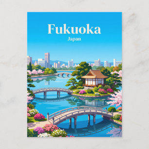 Fukuoka Japan Postkarte