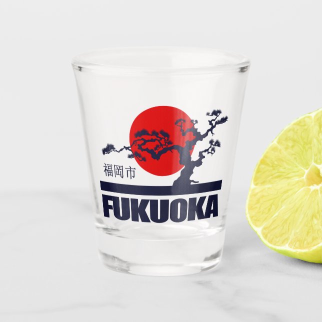 Fukuoka Schnapsglas (Vorderseite)