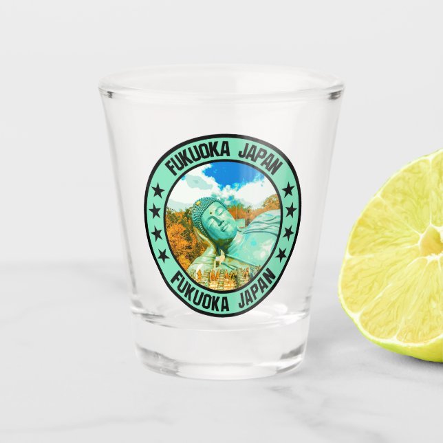Fukuoka Schnapsglas (Vorderseite)