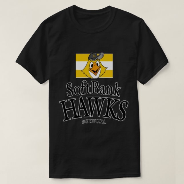 Fukuoka SoftBank Hawks Sticker T-Shirt (Design vorne)