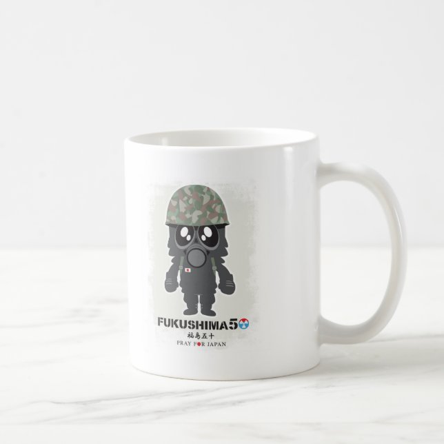 FUKUSHIMA50! Pray for Japan! Self-Defence Force Tasse (Rechts)