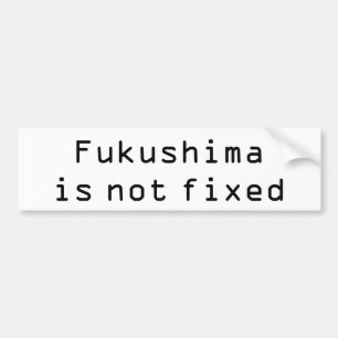 Fukushima ist nicht örtlich festgelegt autoaufkleber
