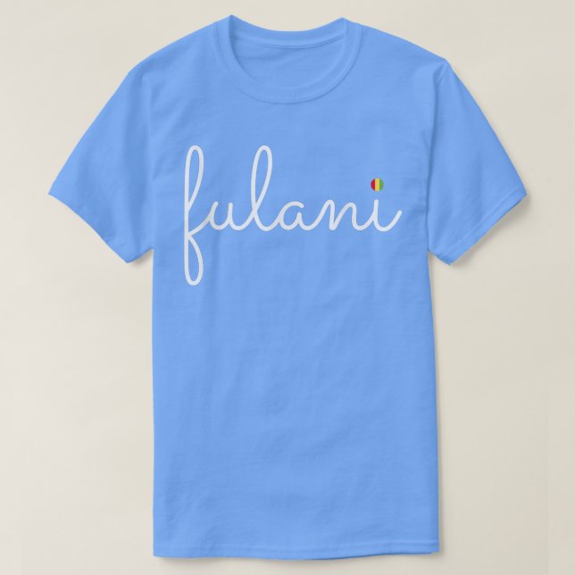 Fula Fulani From Guinea Ancestry Initiation DNA  T-Shirt (Design vorne)