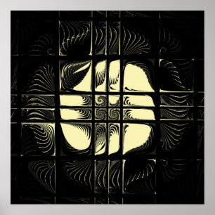 Fulcrum im Grunge-Stil Poster