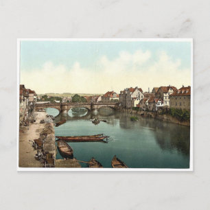 Fulda-Brücke, Cassel (d.h. Kassel), Hessen-Nassau, Postkarte