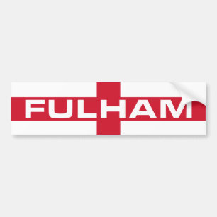 Fulham England Flag Autoaufkleber
