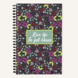 Full Bloom Floral Notebook Notizbuch