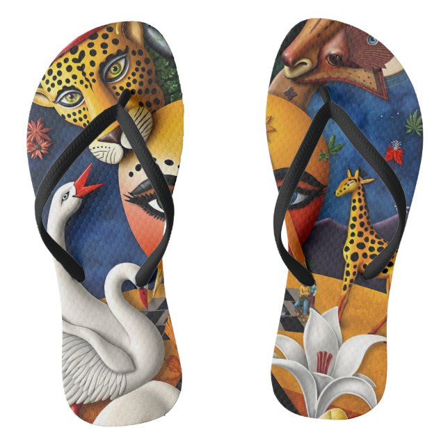 full color 3D Flip Flops (Fußbett)