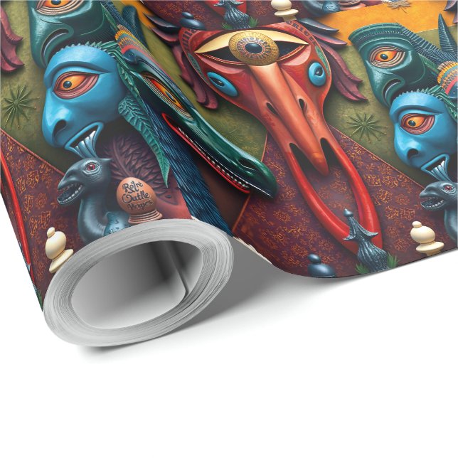 full color 3D Geschenkpapier (Rolleneckpunkt)