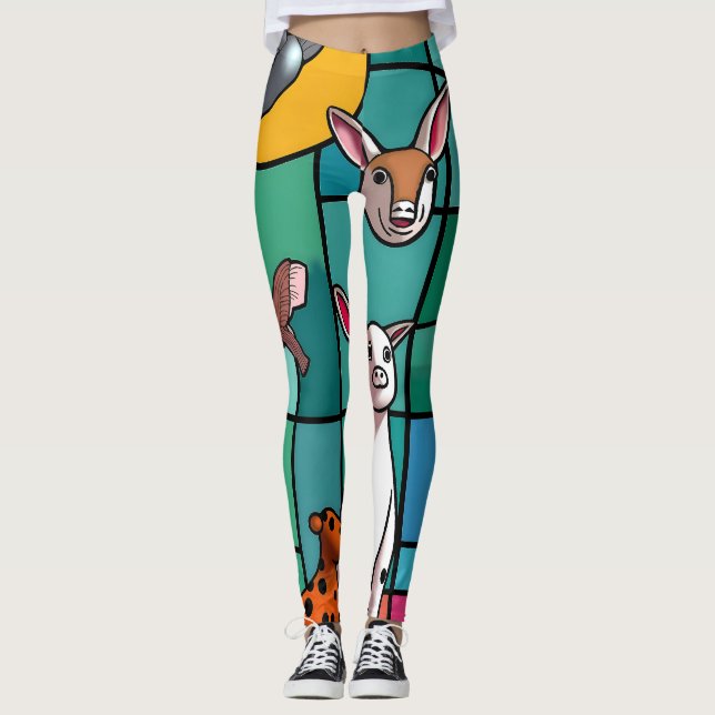 full color 3D Leggings (Vorderseite)