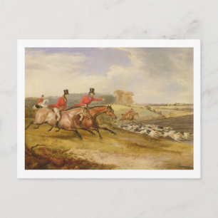 Full Cry, Bachelor's Hall, 1835 (Öl auf Leinwand) Postkarte