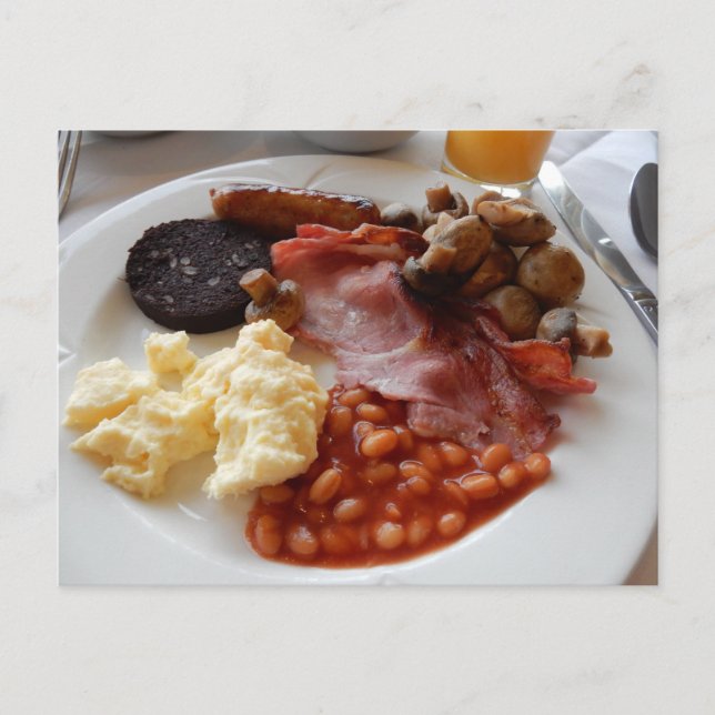 Full English breakfast Postkarte (Vorderseite)