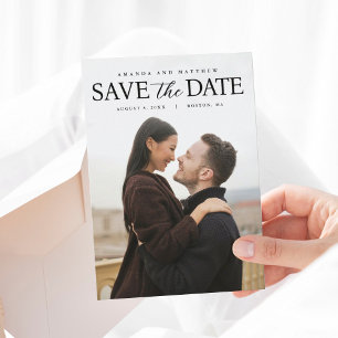 Full Foto Modern Save the Date