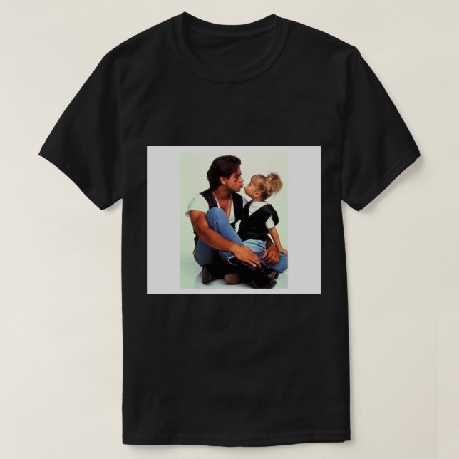 Full House Uncle Jesse Michelle Funny Kiss Throw B T-Shirt (Design vorne)