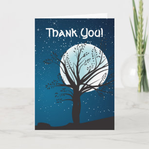 Full Moon and Stars Wedding Vielen Dank Dankeskarte