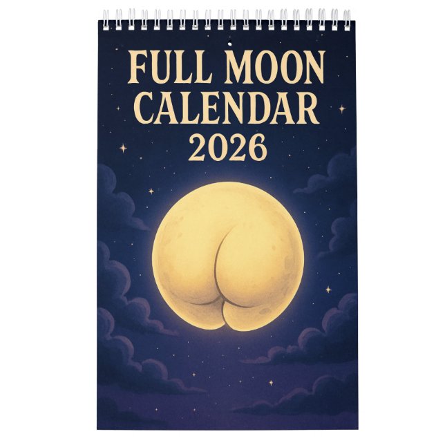 Full Moon Animals 2026 Funny Wall Calendar Kalender (Titelbild)