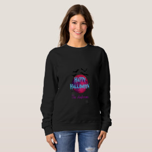 Full Moon Bat Spider Spooky Modernes glückliches H Sweatshirt