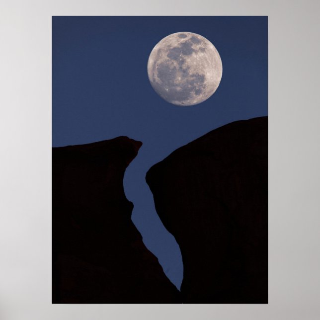 Full Moon Bauwerk Valley | Arizona Poster (Vorne)