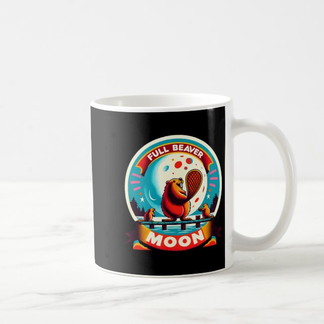 Full Moon Beaver  Kaffeetasse (Rechts)
