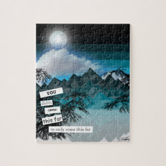 Full Moon Blue Mountain Puzzle von Sara Motolanez