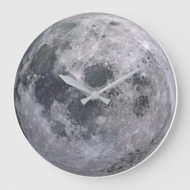 FULL MOON Custom Clock - Large 10.75" Große Wanduhr (Vorderseite)