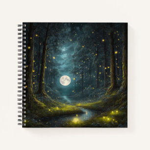 Full Moon & Firefrefly Hard Cover Journal Notizbuch