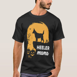 Full Moon Halloween Heeler Mama Australisches Rind T-Shirt