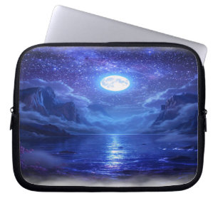 "Full Moon Lake Laptop Sleeve - Landschaftlich Tec