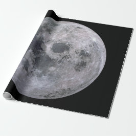 FULL MOON Leinen Wrapping Paper Geschenkpapier