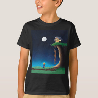 Full Moon Night Sky T - Shirt