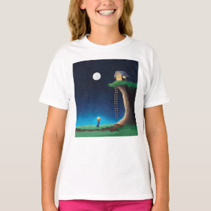 Full Moon Night Sky T - Shirt